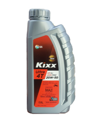 NHỚT XE SỐ KIXX ULTRA 4T 20W/50 (SJ) CHAI 0.8L